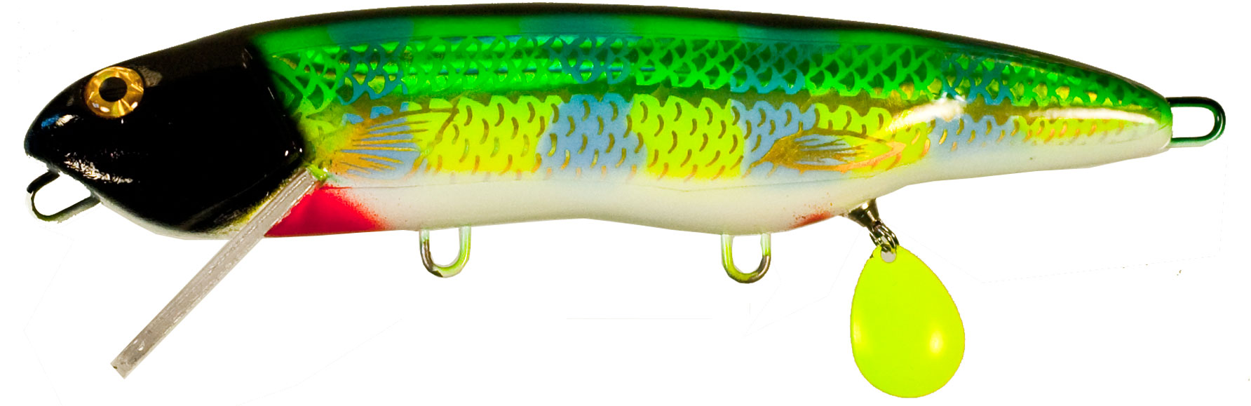 7" Vexer Sennett Tackle Co Twitch Bait Musky Pike e Live Image Crappie VX-06-L 